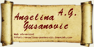 Angelina Gušanović vizit kartica